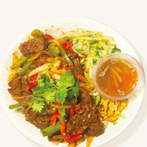 42. Vermicelli with Lemongrass Beef / B&uacute;n B&ograve; X&agrave;o Sả Ớt