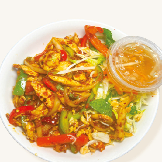 41. Vermicelli with Lemongrass Chicken / B&uacute;n G&agrave; X&agrave;o Sả Ớt