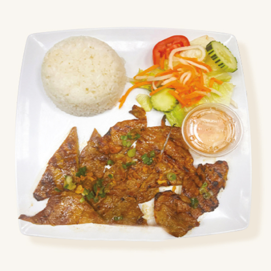 31. Grilled Pork Slices / Cơm Thịt Heo Nướng