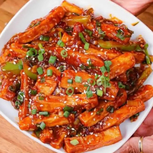 Honey Chilli Potatoes