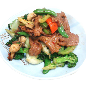 190. Beef & Mixed Vegetables with Black Bean Sauce 什菜鼓汁牛肉