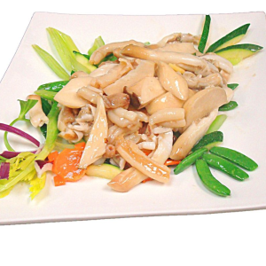 78. Stir Fried Sea Cucumber & King Mushroom 皇子菇桂花蚌