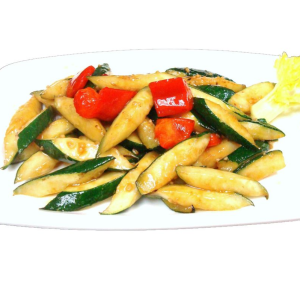 144. Stir Fried Zucchini with Teriyaki Sauce 燒汁意大利青瓜