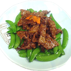 186. Stir Fried Beef with Sugar Pea 蜜豆牛肉