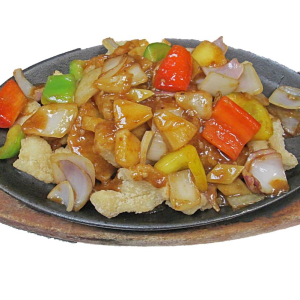 199. Deep Fried Fish Fillet with Satay Sauce 鐵板沙爹魚柳