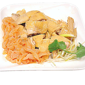 131. Shredded Jelly Fish & Steamed Chicken with Fish Flavour Sauce 海哲魚露雞