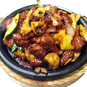 219. Sambal Mushroom Beef 鉄板參巴磨菇牛肉