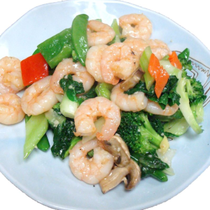 103. Shrimp with Mixed Vegetables 蝦仁炒什菜