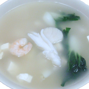 68. Seafood Tofu Baby Bok Choy Soup 海鲜白菜苗豆腐湯
