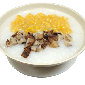 310. Sweet Corn & Mushroom Congee 北茹粟米粥