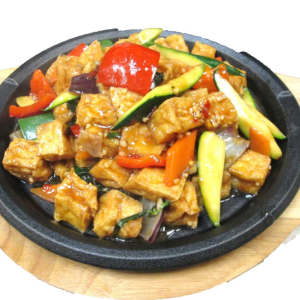 214. Spicy Basil Tofu 鐵板九層塔豆腐