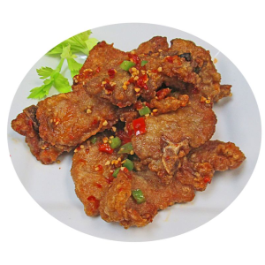 163. Deep Fried Pork Chop with Spicy Salt 椒鹽肉排