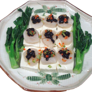 156. Steamed Scallop & Black Bean Sauce Tofu 蒸豉汁帶子豆腐