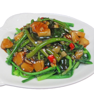 403. Spinach with Pineapple Teriyaki Sauce 燒汁扒菠菜