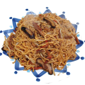 300. Pan Fried E-Fu Noodles with BBQ Pork 肉絲干燒伊麵