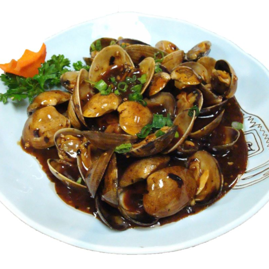 85. Sauteed Clams with Black Bean Sauce 豉汁炒蜆