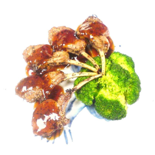 77. Pan-Seared Lamb Rack 法式燒汁羊架