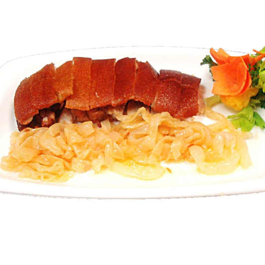 122. Roasted Suckling Pig Pieces with Shredded Jelly Fish 海浙乳豬件