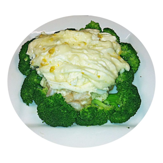 97. Stir Fried Scallop with Sweet Corn and Egg White 粟米茸帶子蛋白