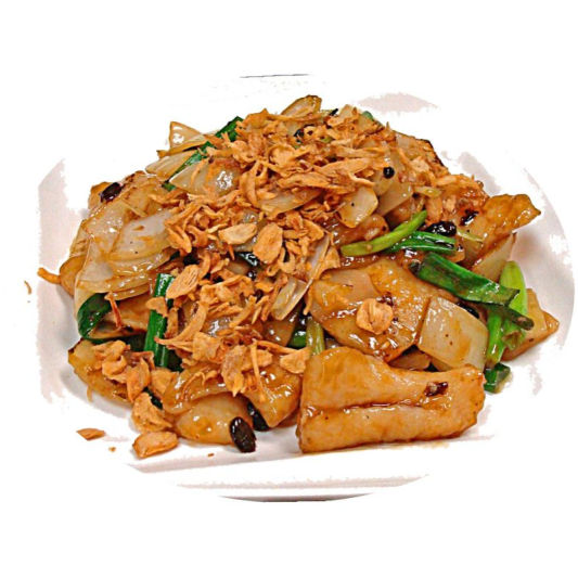 104. Sliced Fish with Three Kinds of Onion in Black Bean Spicy Sauce 三蔥爆魚片