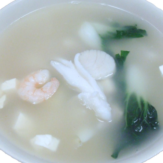 68. Seafood Tofu Baby Bok Choy Soup 海鲜白菜苗豆腐湯