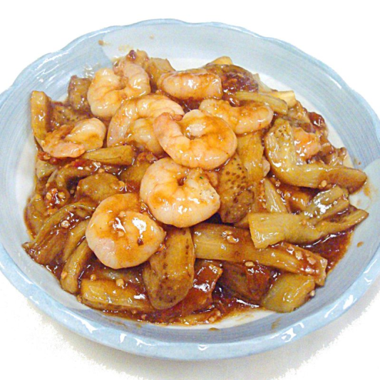 112. Shrimp with Eggplant in Chili Sauce 川椒茄子蝦仁