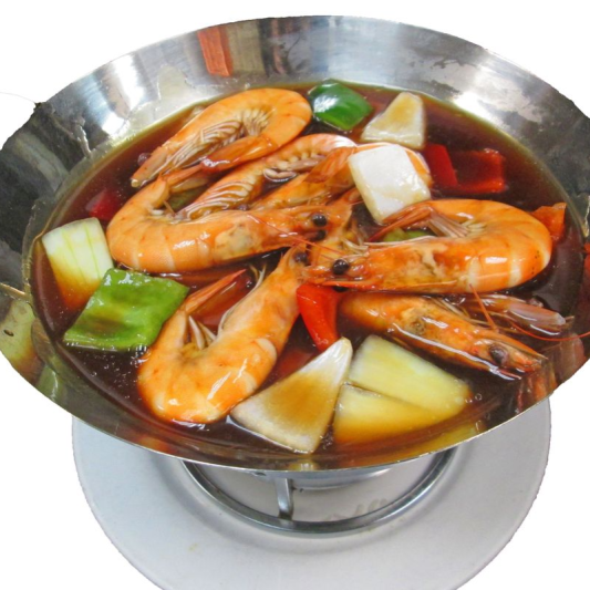224. House Wine Shrimp in Wok 锅仔燒酒中蝦