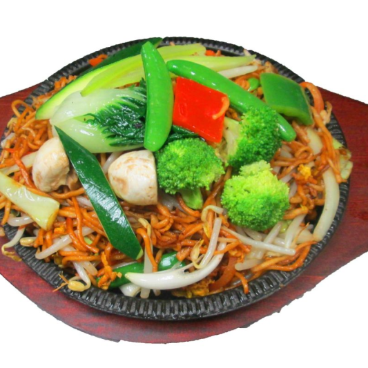291. Vegetable Ramen (Noodles) in Sizzling Plate 鐵板什菜拉麵