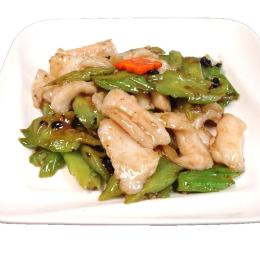 118. Sliced Fish & Bitter Melon with Black Bean Sauce 豉汁凉瓜魚片