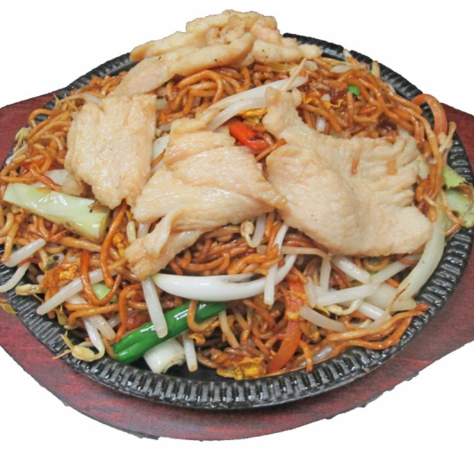 293. Chicken Ramen (Noodles) in Sizzling Plate 鐵板雞片拉麵