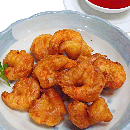 90. Jumbo Shrimp with Sweet & Sour Sauce 甜酸炸蝦