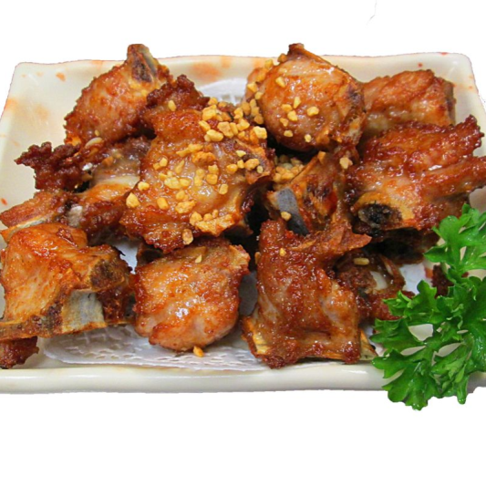 45. Deep Fried Garlic Spareribs (Small) 蒜香骨