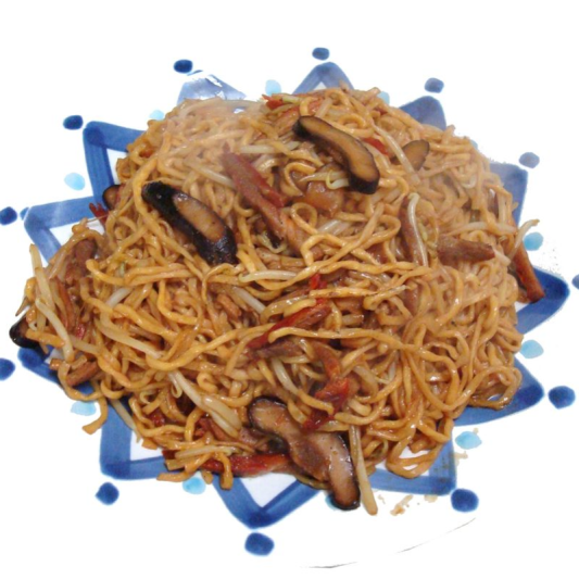 300. Pan Fried E-Fu Noodles with BBQ Pork 肉絲干燒伊麵