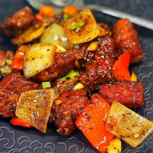 Lamb with Black Pepper