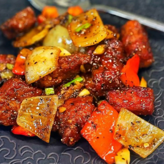 Lamb with Black Pepper