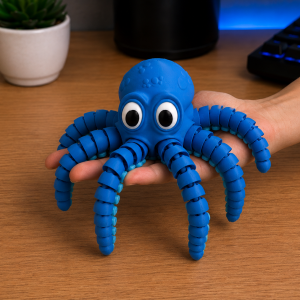 Flexible Glow-in-the-Dark Octopus Fidget Toy