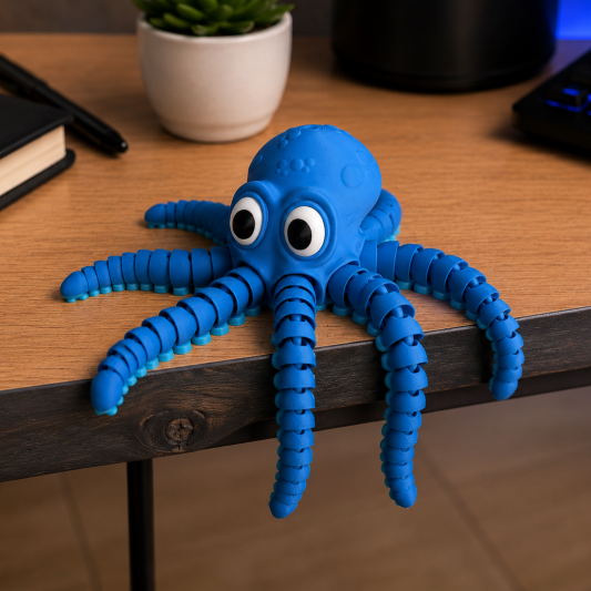 Flexible Glow-in-the-Dark Octopus Fidget Toy