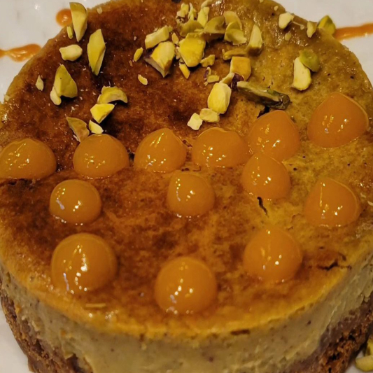 Pistachio Baklava Cheesecake