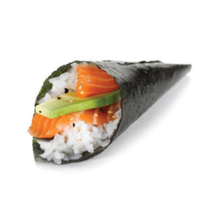 Salmon Avocado Hand Roll (1 Cone)