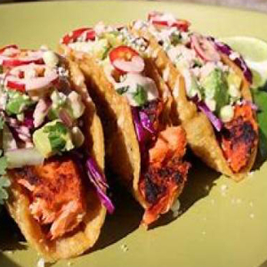 Spicy Salmon Nari Taco (3 pcs)