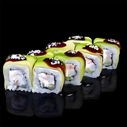 Green Dragon Roll (4 pcs)