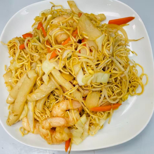 91. Seafood Chow Mein 海鲜炒面