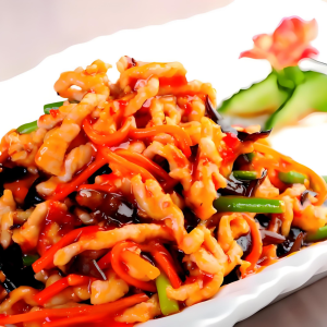 Shredded Pork Hot & Sour 鱼香肉丝  