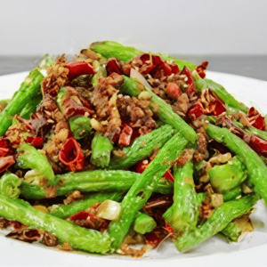 64. Green Beans with Ground Pork 干煸四季豆
