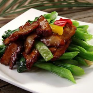 59. BBQ Pork with Mixed Vegetables 叉烧杂菜