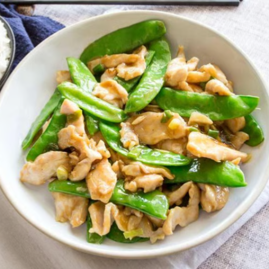 43. Chicken with Snow Peas 甜豆鸡片