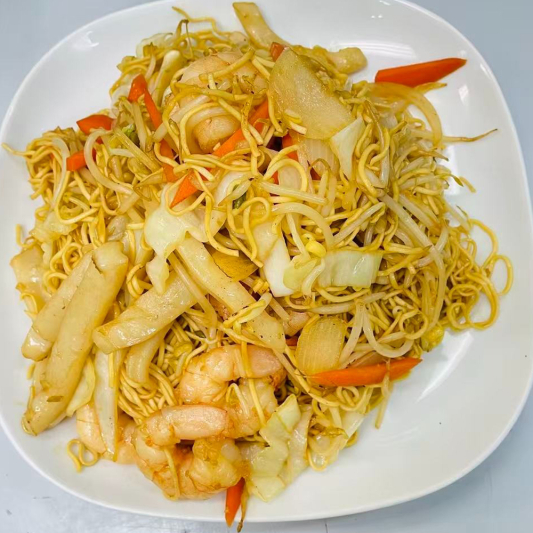 91. Seafood Chow Mein 海鲜炒面