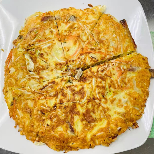 97. BBQ Pork Egg Foo Young 叉烧芙蓉