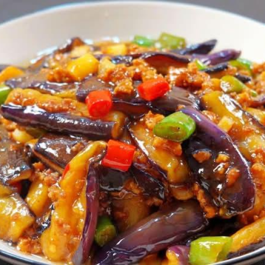 61. Eggplant with Minced Pork 红烧茄子