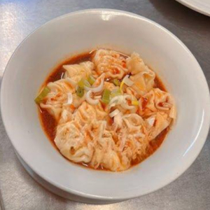 4. Pork Wontons with Chilli Garlic Sauce (10 pcs) 